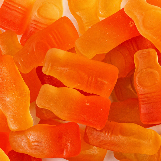 Custom Orange Bottle Gummies – Bulk Pack