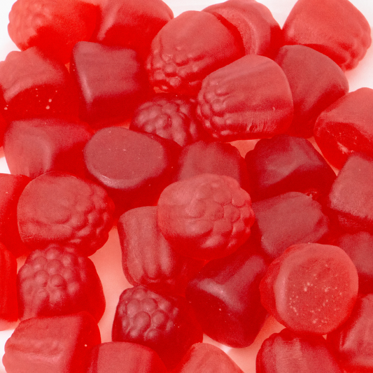 Custom Assorted Red Fruit Gummies – Bulk Pack