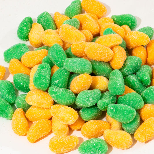 Custom Orange & Green Fruit Gummies – Bulk Pack