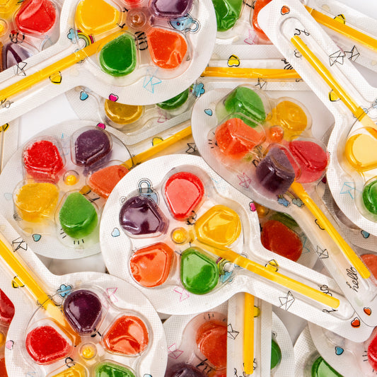 Paint-Palette Assorted Color Lollipop Set