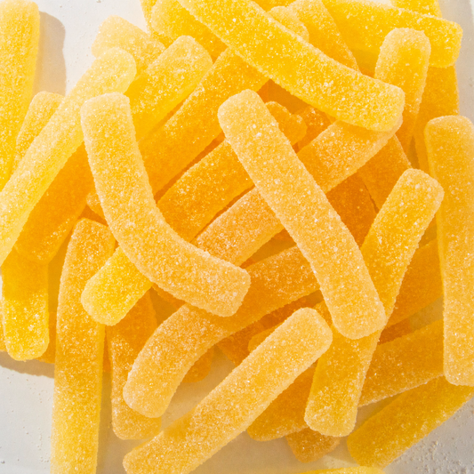 Custom Yellow Sour Gummy Sticks – Bulk Pack