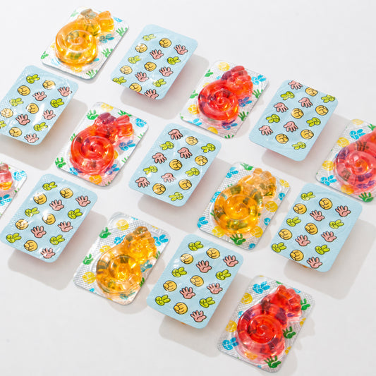 Custom 3D Swirl & Hand Gesture Gummy Candy – Individually Packed