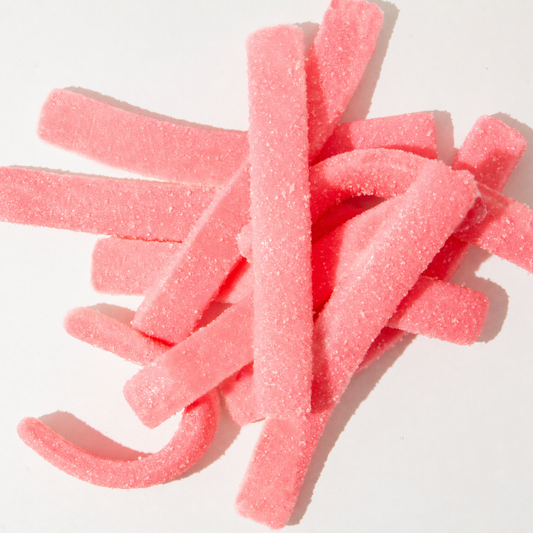 Custom Pink Sour Gummy Sticks – Bulk Pack