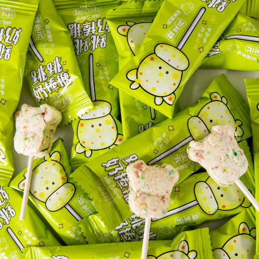 Confetti-Style Milk Lollipops – Individually Wrapped