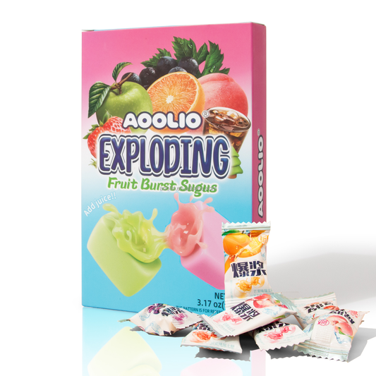 AOOLIO Fruity Explosion Fruit Chewy Candy Real Jam Filling Sandwich Soft Gummy