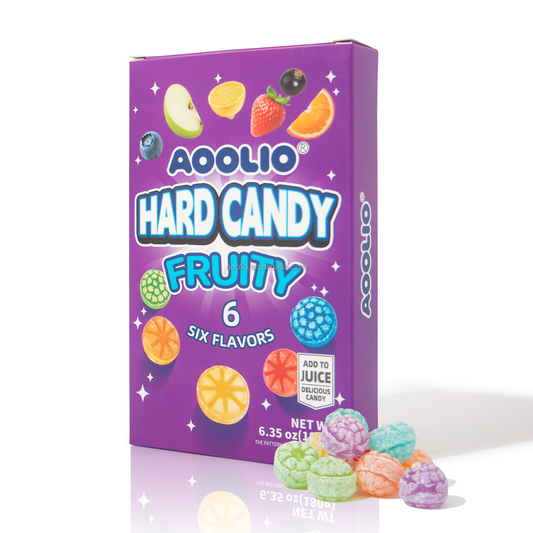 AOOLIO Fruity Hard Candy Assorted Fruit Flavours Customizable Box Packaging Ball
