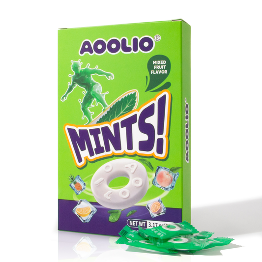 AOOLIO Fruity Flavored Sweet Cool Mint Multi-Colored 90g Hard Candy Customizable