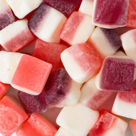 Custom Assorted Two-Tone Foam Gummy Cubes – Bulk Pack