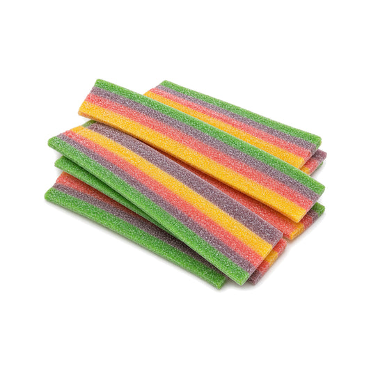 Custom Tropical Fruit Rainbow Sour Belts – Bulk Pack