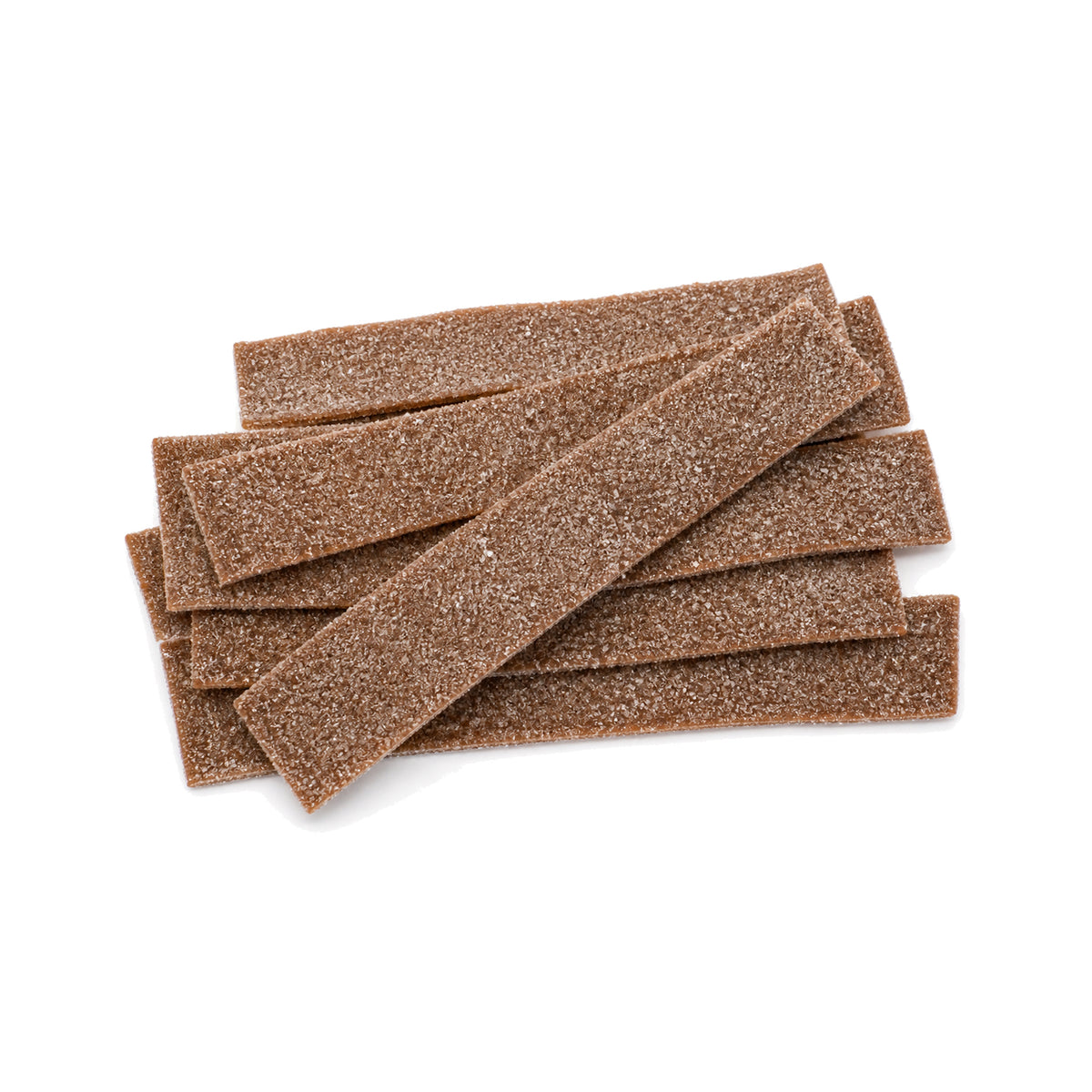 Custom Cola-Flavored Brown Sour Belts – Bulk Pack