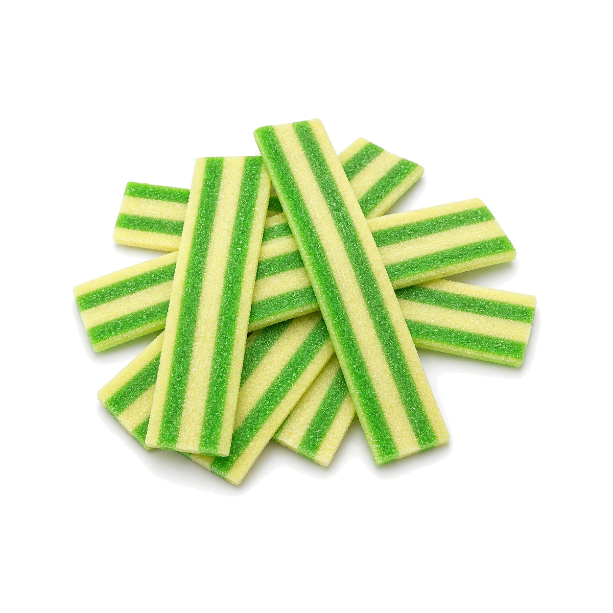 Custom Green Apple Striped Sour Belts – Bulk Pack