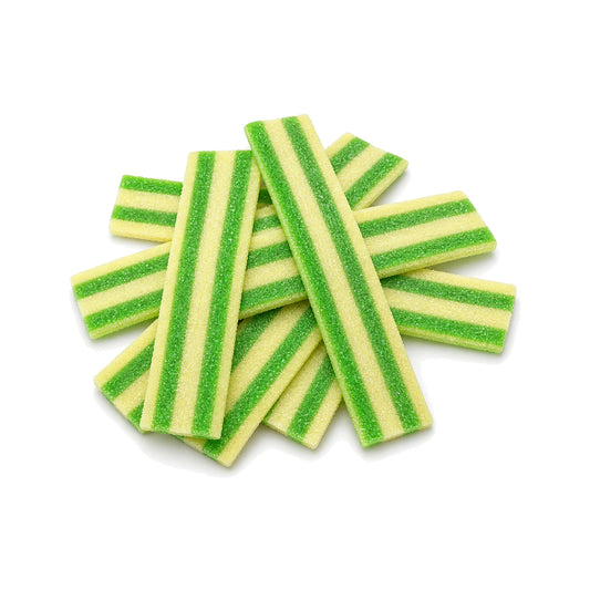 Custom Green Apple Striped Sour Belts – Bulk Pack