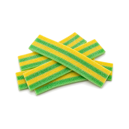 Custom Pineapple Green-and-Yellow Sour Belts – Bulk Pack