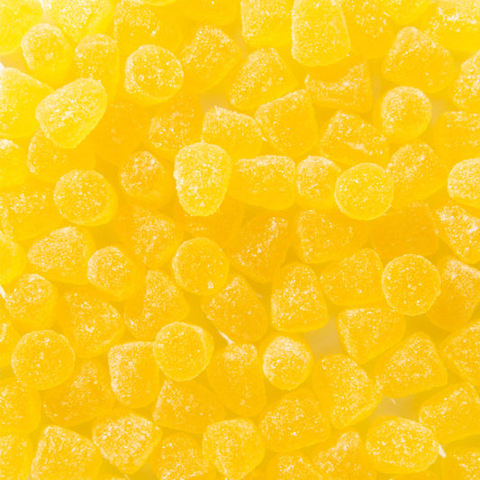 Custom Yellow Fruit Gummy Drops – Bulk Pack