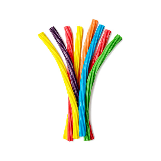 Custom Assorted Fruit Grooved Candy Straws – Bulk Pack