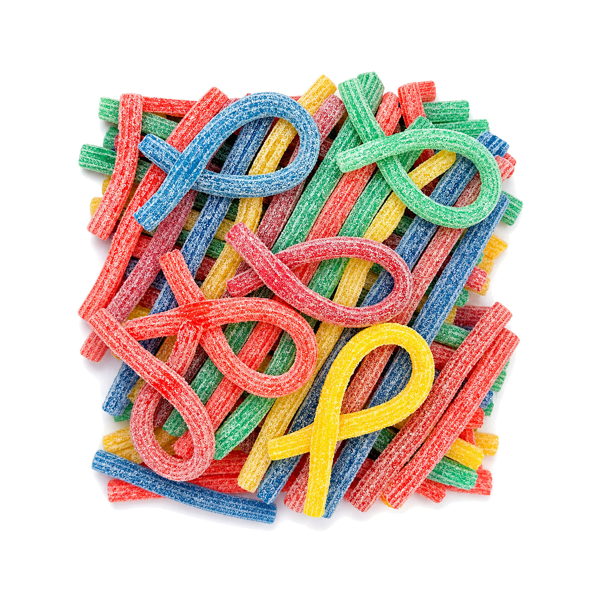Custom Looped Multicolor Sour Belts – Bulk Pack