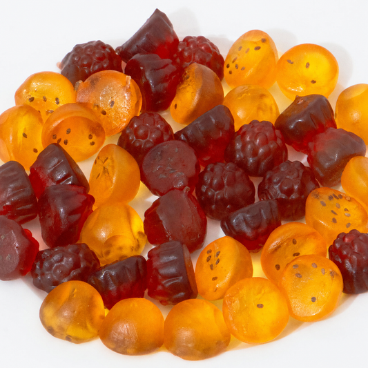 Custom Assorted Berry & Seeded Fruit Gummies – Bulk Pack