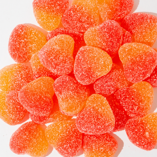 Custom Orange & Red Sour Gumdrops – Bulk Pack