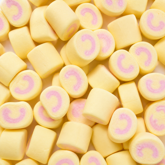 Custom Yellow Smiley-Face Marshmallows – Bulk Pack