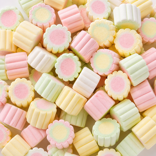 Custom Pastel Flower Marshmallows – Bulk Pack