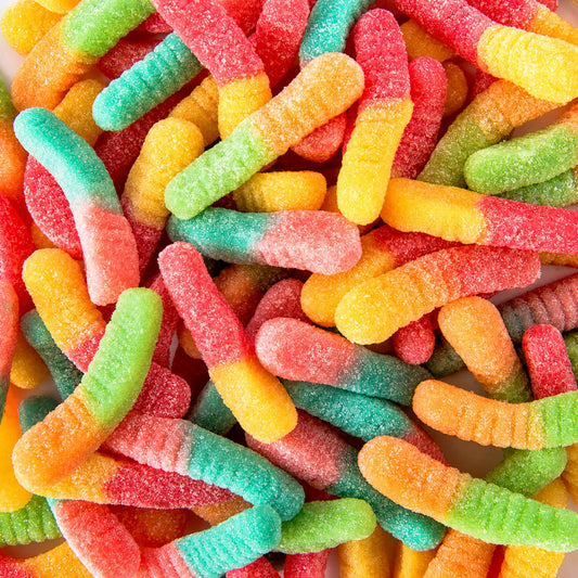 Custom Rainbow Sour Gummy Worms – Bulk Pack
