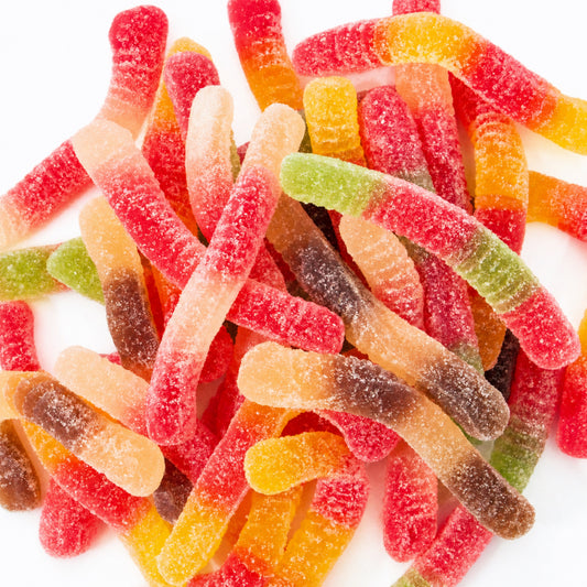 Custom Mixed-Color Sour Gummy Worms – Bulk Pack