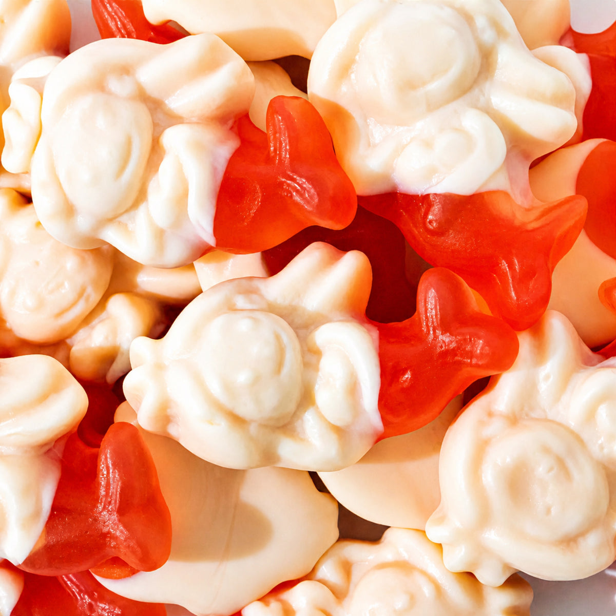 Custom Red & White Sea-Animal Gummies – Bulk Pack