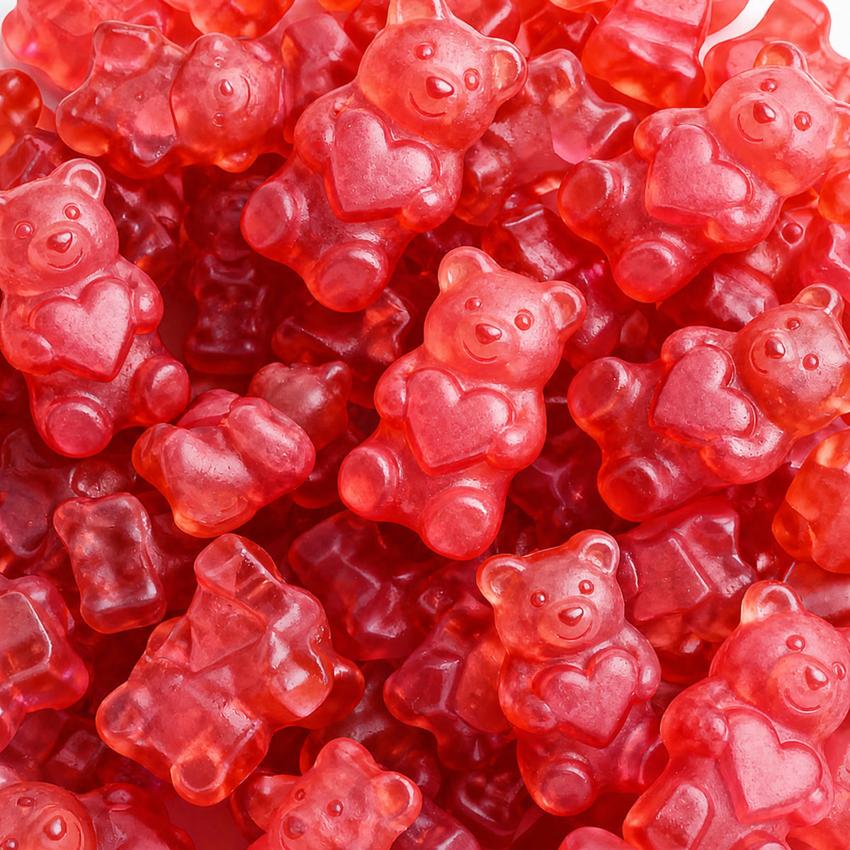 Custom Pink Heart Gummy Bears – Bulk Pack
