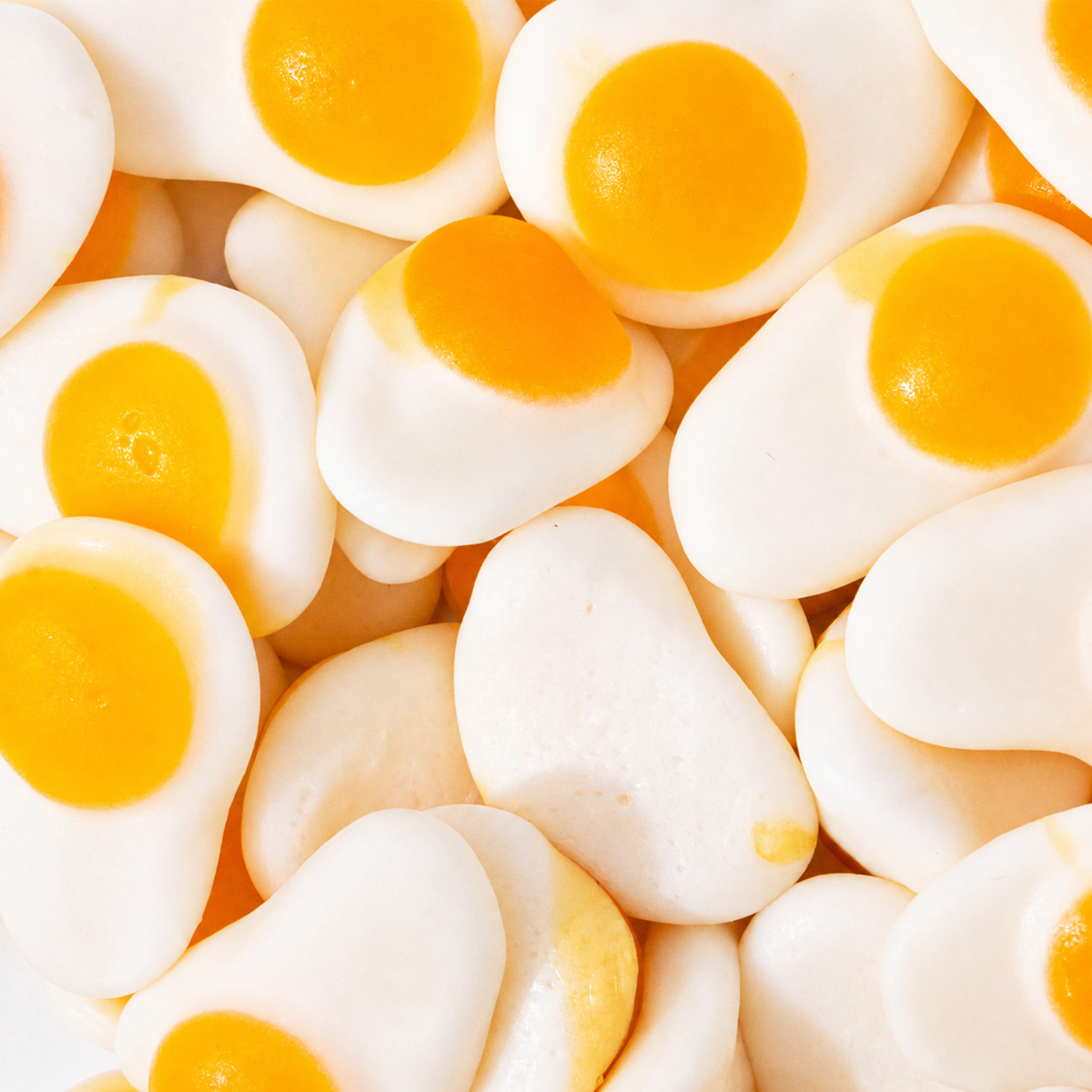 Custom Fried-Egg Gummies – Bulk Pack