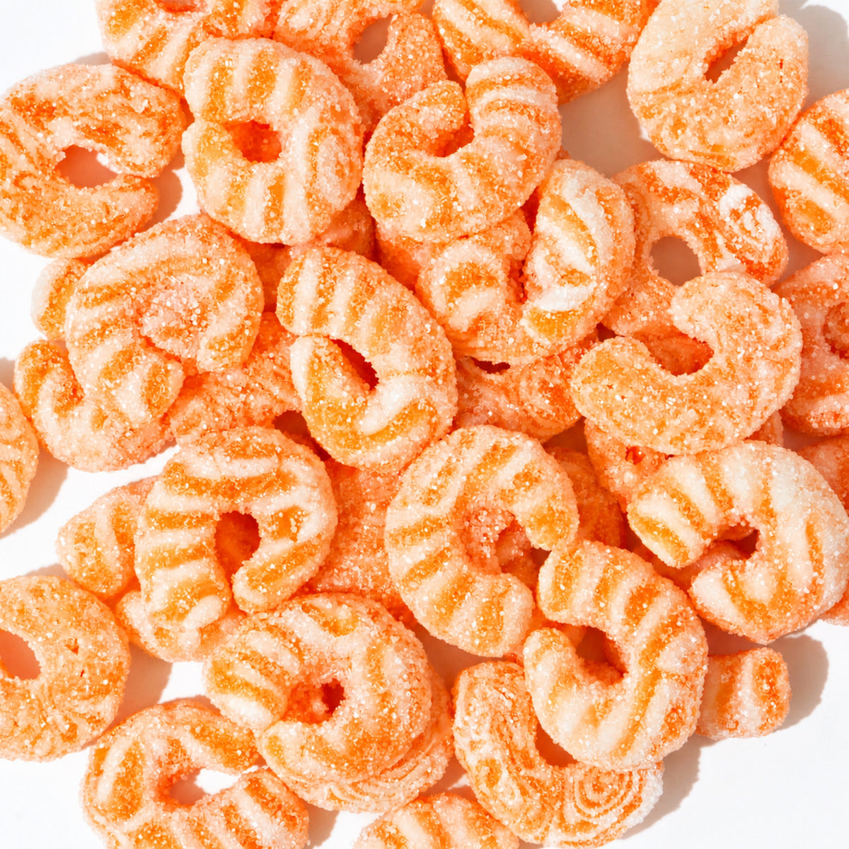 Custom Sour Orange & White Shrimp Gummies – Bulk Pack