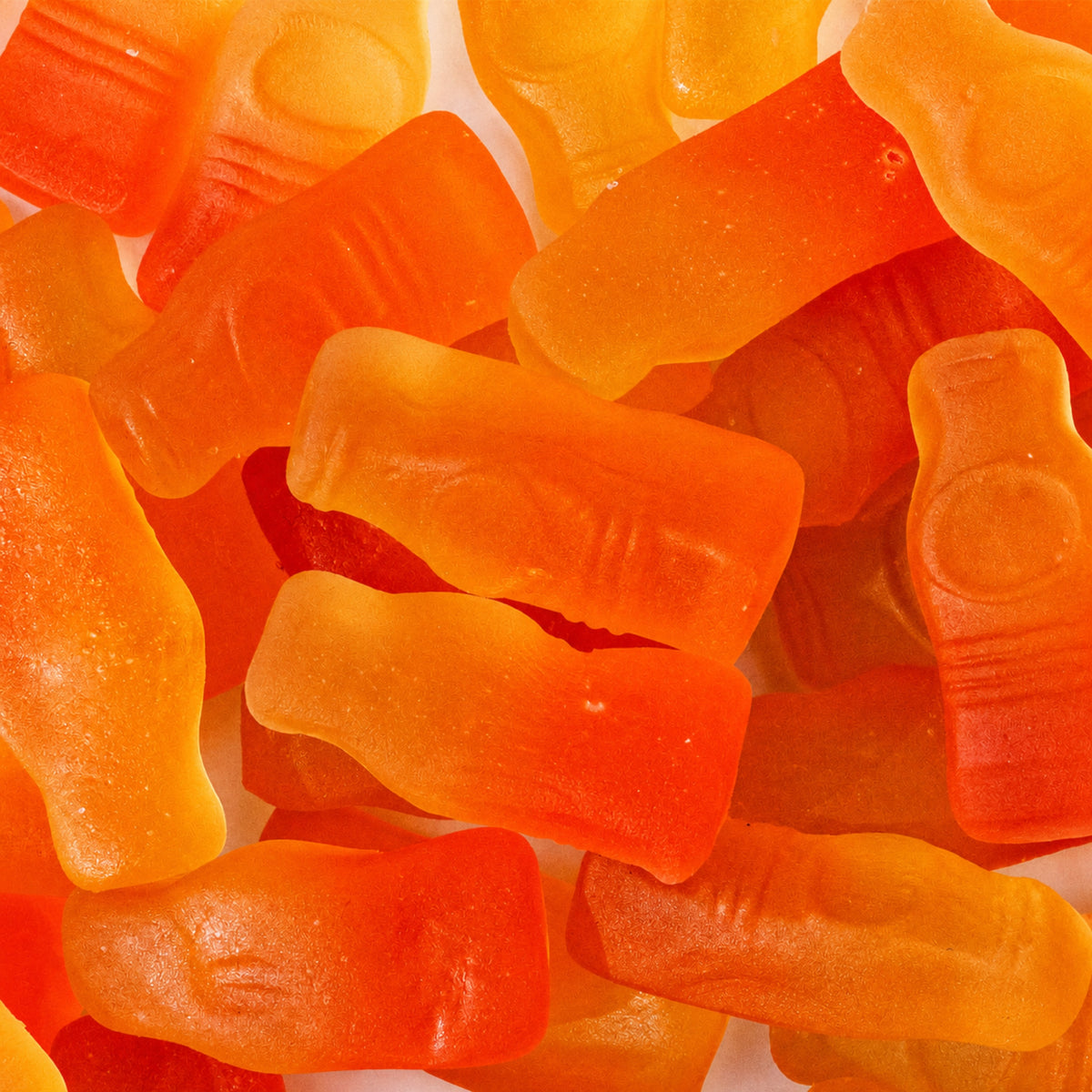 Custom Orange Bottle Gummies – Bulk Pack