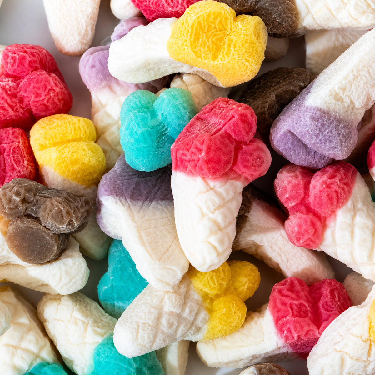 Custom Assorted Ice-Cream-Cone Foam Gummies – Bulk Pack