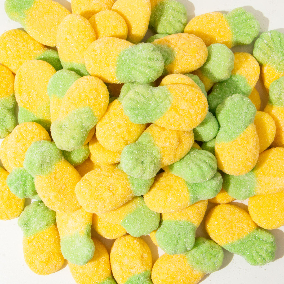 Custom Yellow & Green Fruit Gummies – Bulk Pack
