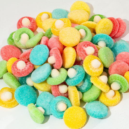 Custom Assorted Two-Tone Fruit Gummies – Bulk Pack