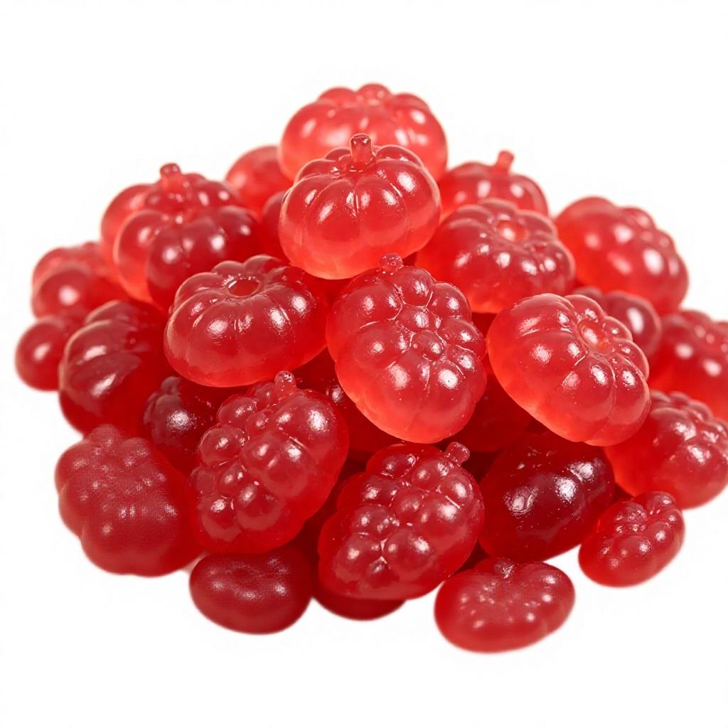 Custom Red Raspberry Gummies – Bulk Pack